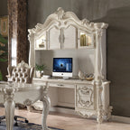 ACME 92278 Versailles Computer Desk & Hutch, Bone White (1Set/2Ctn)