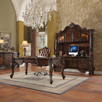 ACME 92284 Versailles Computer Desk & Hutch, Cherry Oak (1Set/2Ctn)  2