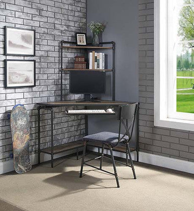 ACME 92297 Brantley Office Chair, Antique Oak & Sandy Gray Finish