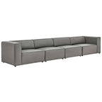 Modway EEI-4793 Mingle 4-Piece Vegan Leather Sectional Sofa