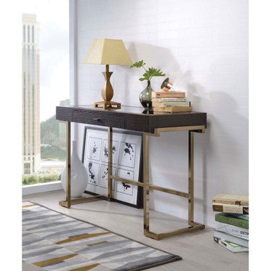 ACME 92336 Boice Desk, Espresso PU & Champagne