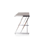 ACME 92344 Finis Desk (USB Dock), Weathered Oak & Chrome