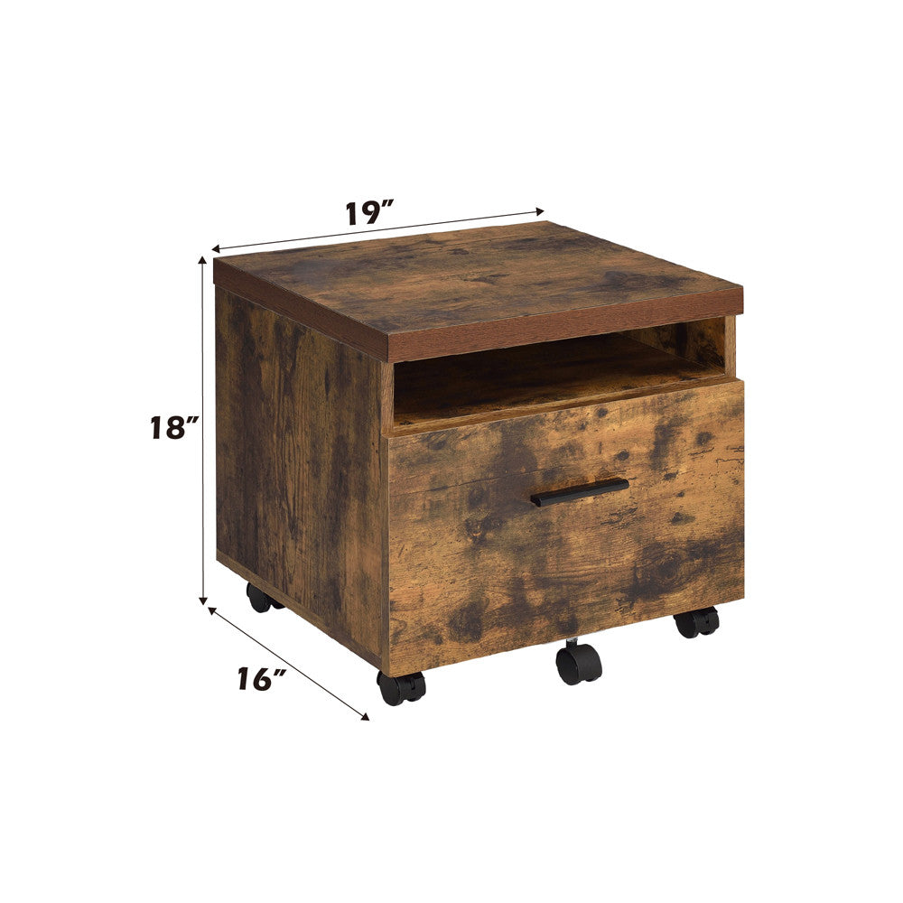 ACME 92398 Bob File Cabinet, Weathered Oak