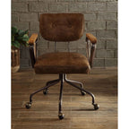 ACME 92410 Hallie Executive Office Chair, Vintage Whiskey Top Grain Leather