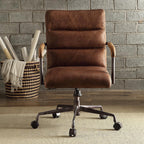 ACME 92414 Harith Executive Office Chair, Retro Brown Top Grain Leather