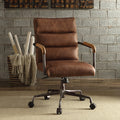 ACME 92414 Harith Executive Office Chair, Retro Brown Top Grain Leather