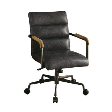 ACME 92415 Harith Executive Office Chair, Antique Slate Top Grain Leather