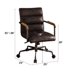 ACME 92415 Harith Executive Office Chair, Antique Slate Top Grain Leather