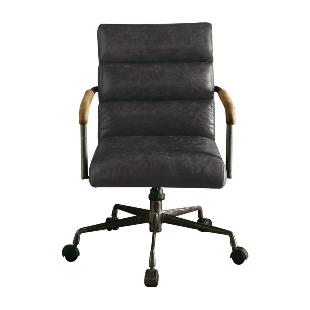 ACME 92415 Harith Executive Office Chair, Antique Slate Top Grain Leather