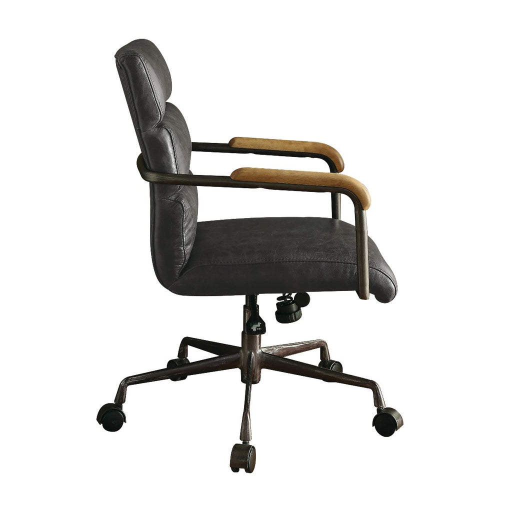 ACME 92415 Harith Executive Office Chair, Antique Slate Top Grain Leather