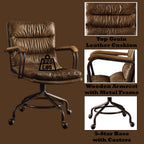 ACME 92416 Harith Executive Office Chair, Vintage Whiskey Top Grain Leather