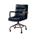 ACME 92417 Harith Executive Office Chair, Vintage Blue Top Grain Leather