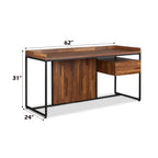 ACME 92445 Sara Desk, Walnut & Sandy Black