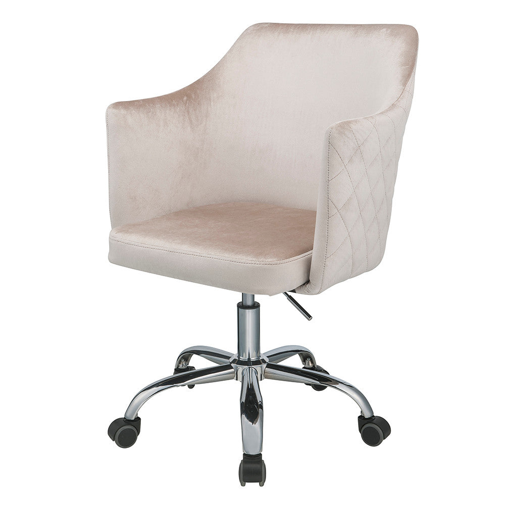 ACME 92506 Cosgair Office Chair, Champagne Velvet & Chrome