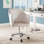 ACME 92506 Cosgair Office Chair, Champagne Velvet & Chrome