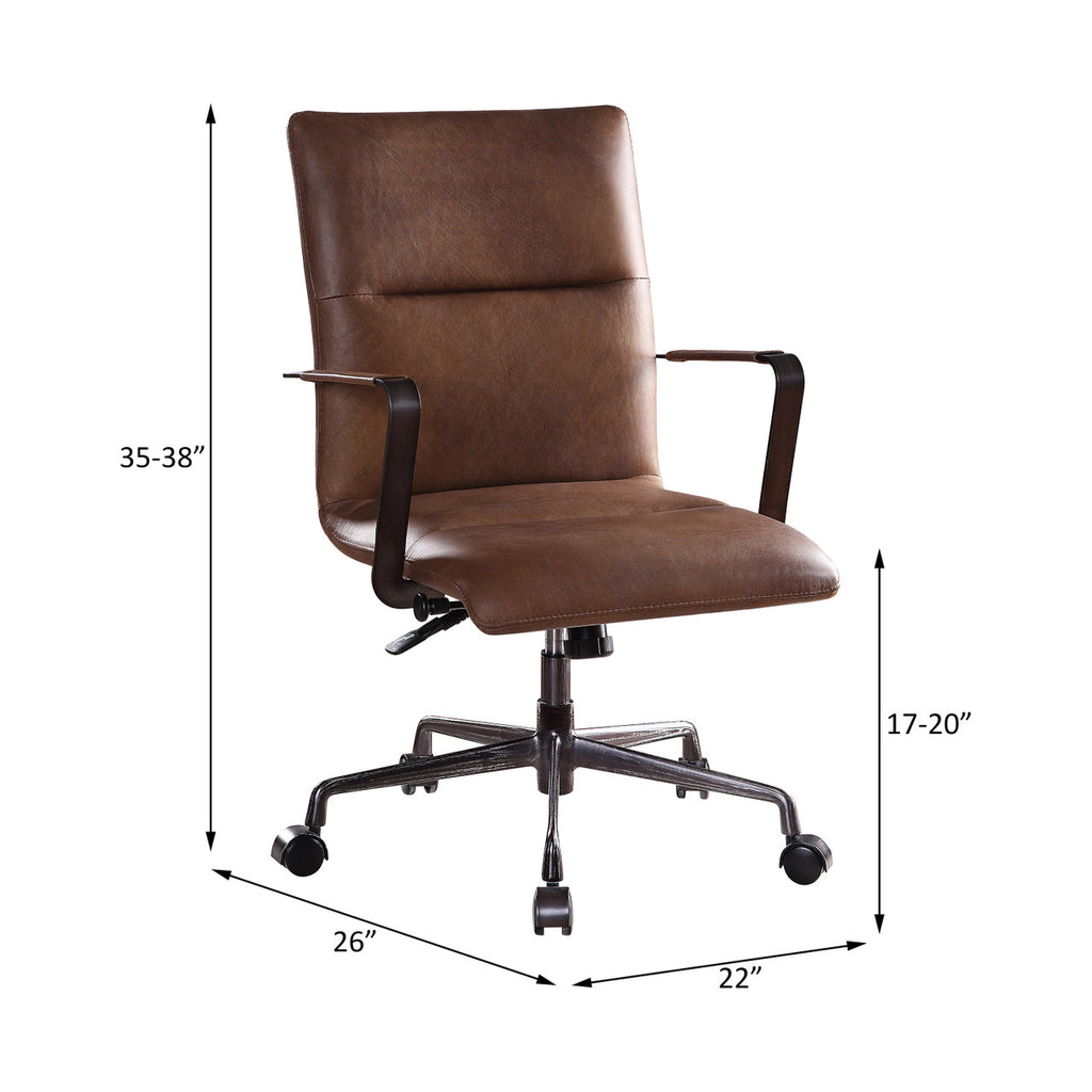 ACME 92568 Indra Office Chair, Vintage Chocolate