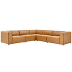 Modway EEI-4795 Mingle 5-Piece Vegan Leather Sectional Sofa