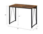 ACME 92600 Zaidin Writing Desk, Weathered Oak & Black Finish  3