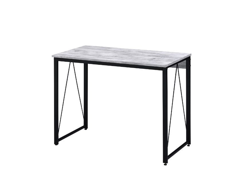 ACME 92604 Zaidin Writing Desk, Antique White & Black Finish