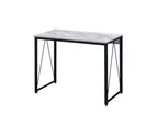 ACME 92604 Zaidin Writing Desk, Antique White & Black Finish