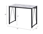 ACME 92604 Zaidin Writing Desk, Antique White & Black Finish  3