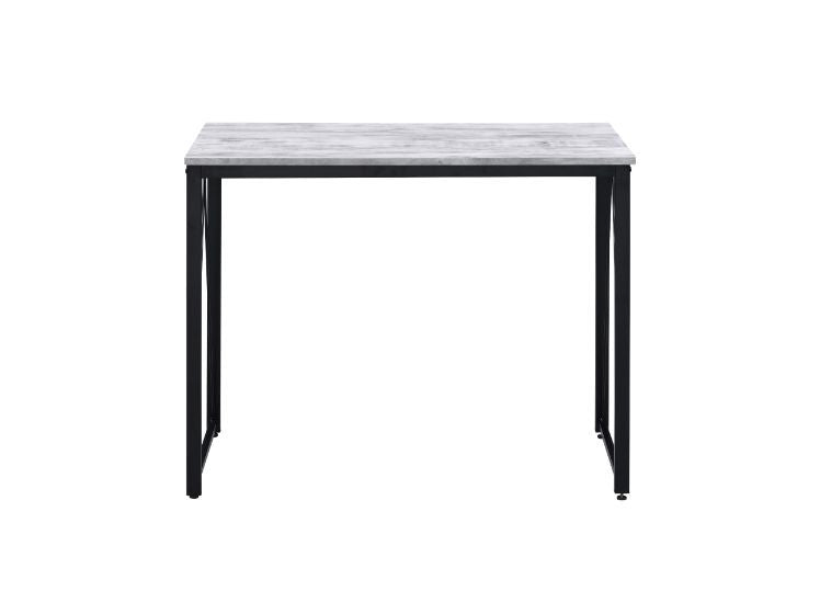 ACME 92604 Zaidin Writing Desk, Antique White & Black Finish  2
