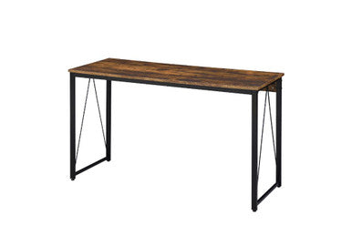 ACME 92605 Zaidin Writing Desk, Weathered Oak & Black Finish