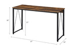 ACME 92605 Zaidin Writing Desk, Weathered Oak & Black Finish  3