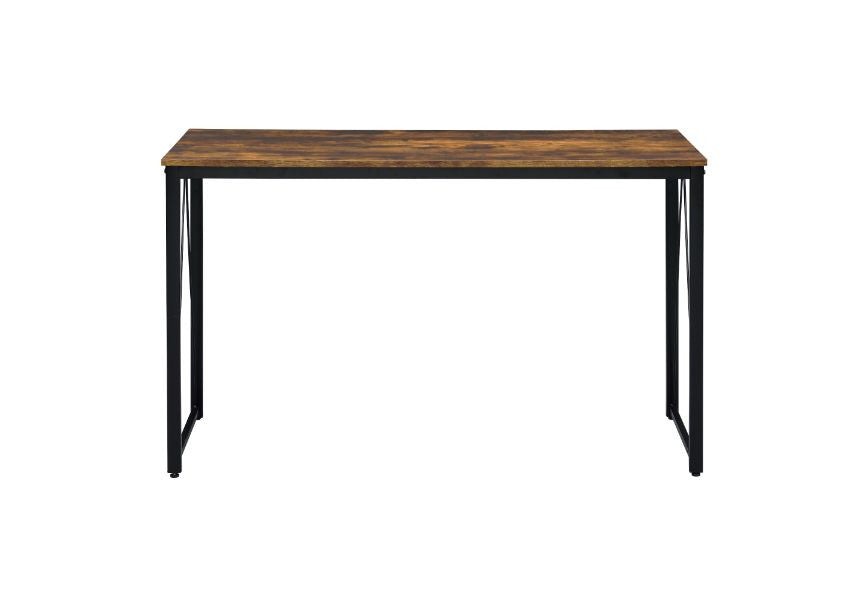 ACME 92605 Zaidin Writing Desk, Weathered Oak & Black Finish  2