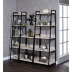 ACME 92674 Wendral Bookshelf (5-Tier, 23"L), Natural & Black  1
