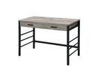 ACME 92720 Disho Built-in USB Port Writing Desk, Light Weathered Oak & Black Finish