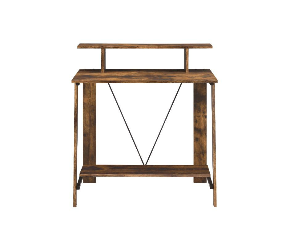 ACME 92730 Nypho Writing Desk, Weathered Oak & Black Finish