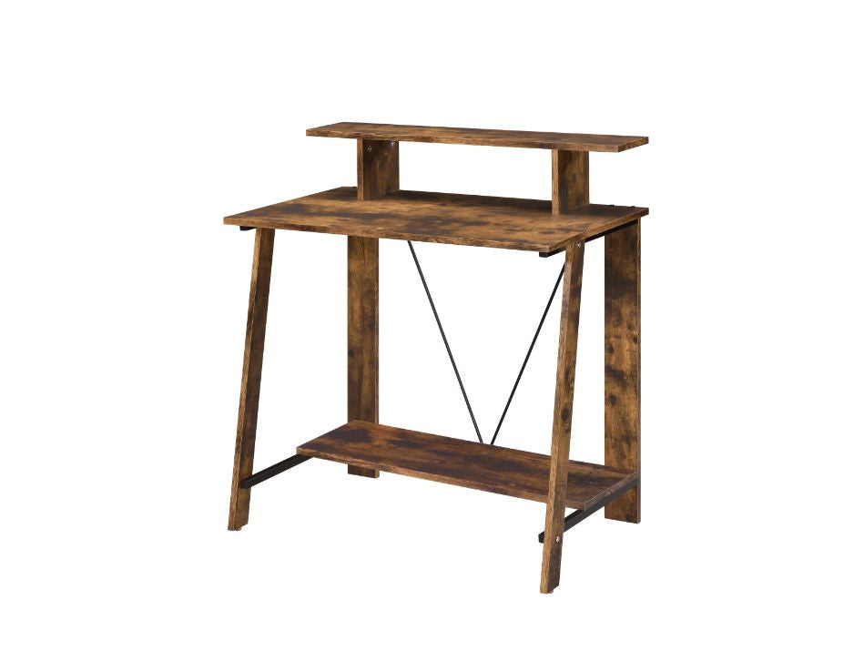ACME 92730 Nypho Writing Desk, Weathered Oak & Black Finish