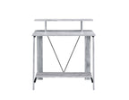 ACME 92732 Nypho Writing Desk, Antique White & Black Finish