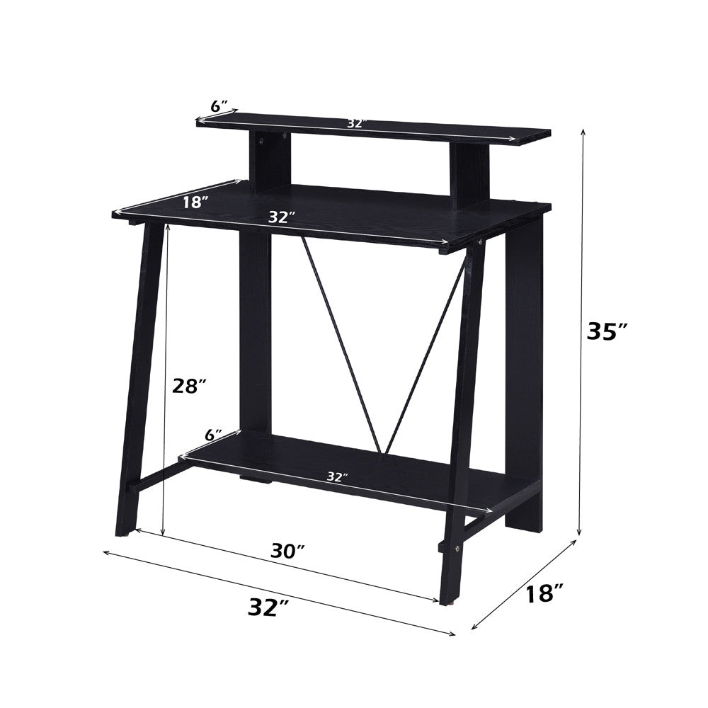 ACME 92734 Nypho Writing Desk, Black Finish