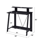 ACME 92734 Nypho Writing Desk, Black Finish