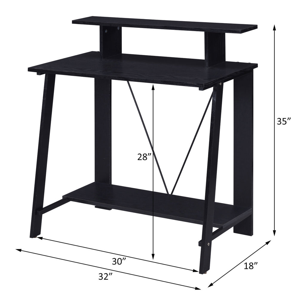 ACME 92734 Nypho Writing Desk, Black Finish
