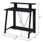 ACME 92734 Nypho Writing Desk, Black Finish