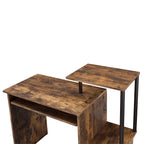 ACME 92760 Lyphre Computer Desk, Weathered Oak & Black Finish