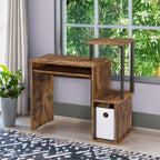ACME 92760 Lyphre Computer Desk, Weathered Oak & Black Finish