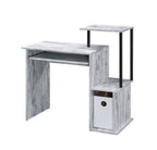 ACME 92762 Lyphre Computer Desk, Antique White & Black Finish