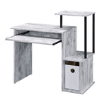 ACME 92762 Lyphre Computer Desk, Antique White & Black Finish