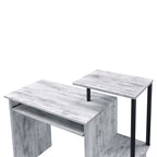 ACME 92762 Lyphre Computer Desk, Antique White & Black Finish