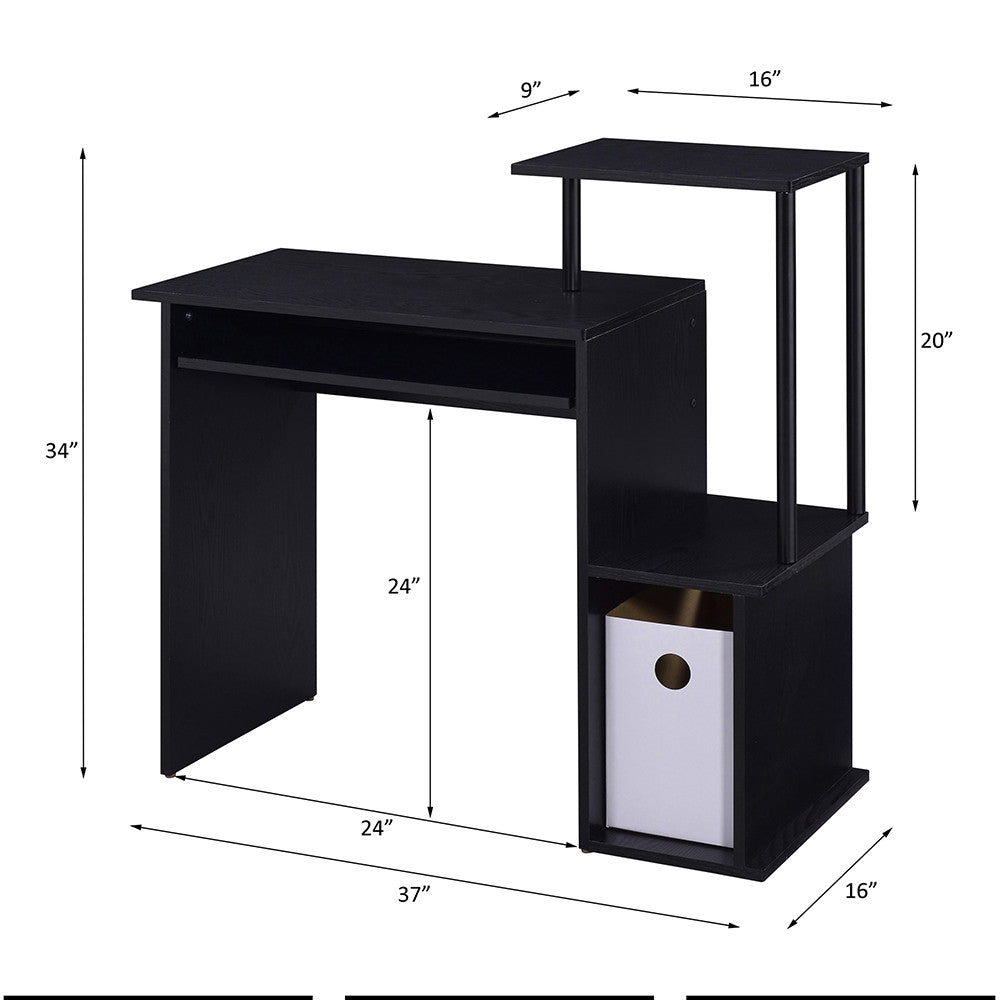 ACME 92764 Lyphre Computer Desk, Black Finish