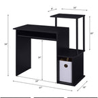 ACME 92764 Lyphre Computer Desk, Black Finish