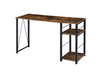 ACME 92765 Vadna Writing Desk, Weathered Oak & Black Finish