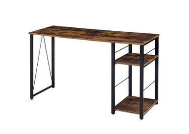 ACME 92765 Vadna Writing Desk, Weathered Oak & Black Finish