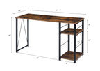 ACME 92765 Vadna Writing Desk, Weathered Oak & Black Finish  3