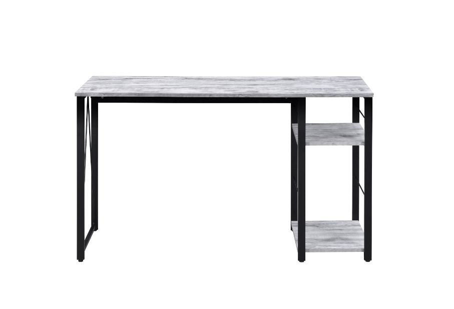 ACME 92767 Vadna Writing Desk, Antique White & Black Finish  2