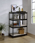 ACME 92784 Decmus Bookshelf, Natural & Black Finish